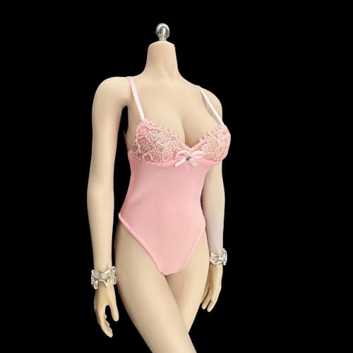 1/6 Skala Weibliche Kleidung, Weibliche Hohe Gabel Badeanzug Bademode Sling Bodysuit Kleidung für 12inch PH TBL JO Action Figur Körper (Rosa) von Fremego