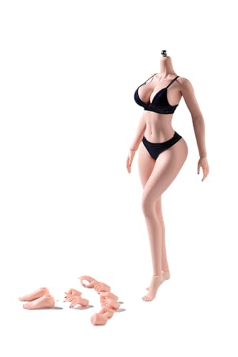 1/6 Skala weiblicher Körper 12inch Super Flexible Nahtlose Weibliche Figur Körper mit Abnehmbaren Füßen Blasse Haut Große Brust Miniatur Action Figur Puppe von Fremego