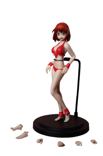 Fremego 1/12 Maßstab Weibliche Figur, 6 Zoll Weibliche TBLeague Super Flexibel Blasse Haut Charmant Körper Typ Anime Girl Große Büste Miniatur Action Figur von Fremego