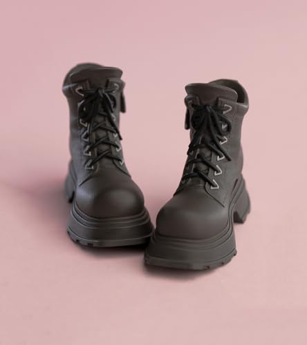 Fremego 1/6 Skala Weibliche Schuhe Weibliche Dicke Besohlte Stiefel Feste Schuhe Modell Zubehör für 12inch PH TBL JO Action Figur Körper (Grün) von Fremego