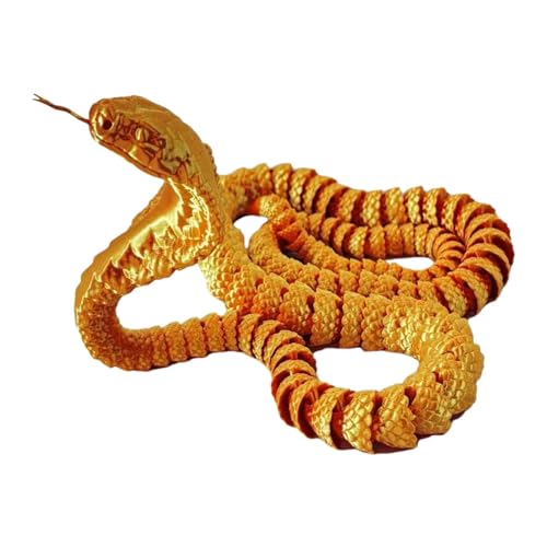 3D-Schlangen-Stressspielzeug | 3D-gedruckte Schlange | 3D-Tiere Schlangenspielzeug | Streich-Requisiten | Schreibtisch-Dekoration, bewegliche Schlange | 3D-gedrucktes Spielzeug für Kinder von Frfik