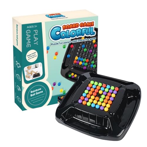 Elimination Brettspiel - Rainbow Puzzle Schachspiel | Rainbow Ball Elimination Brettspiel Mit 241Pcs Bead | Pädagogisches Schachbrettspiel Für Kinder - Brettspiel Logisches Denken Pädagogisch von Frfik