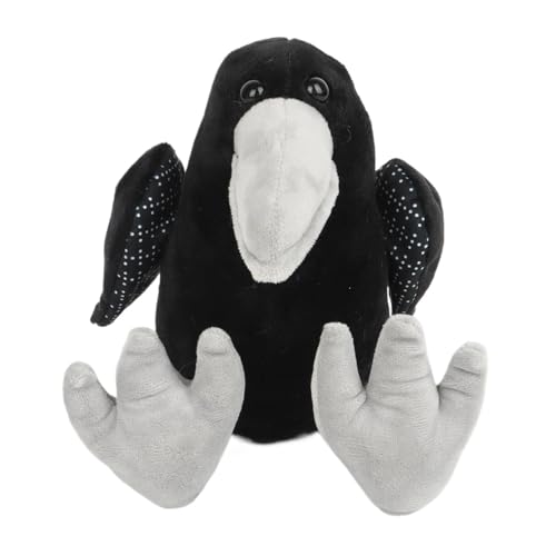 Frfik Bleidtier Corbeau - Führende Krähe, 28 cm weiche Tierpuppen - süße Plüschstuhlplüsch - schlafender Begleiter für Kinder, und Mädchen von Frfik