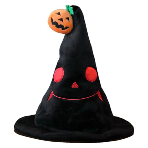 Frfik Halloween-Geisterhut - Geisterhexenhut | Halloween-Dekorationen | Halloween-Kostüm-Dekorationen | Halloween-Kostüm-Partyzubehör, Hexenhut für Kinder, Halloween-Kostümhut, Kostümzubehör von Frfik