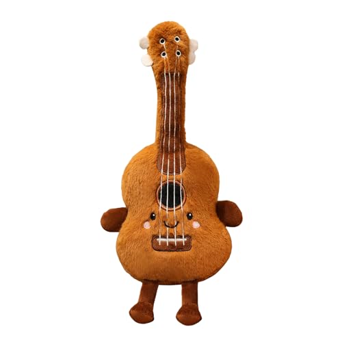 Frfik Plüsch Gitarren Puppe,Sammelbares Musikinstrument Stofftier | Weiches Schlafkissen Für Mädchen Erwachsene Frfik Plüsch Gitarren Puppe,Sammelbares Musikinstrument Stofftier | Weiches Schlafkissen Für Mädchen Erwachsene von Frfik