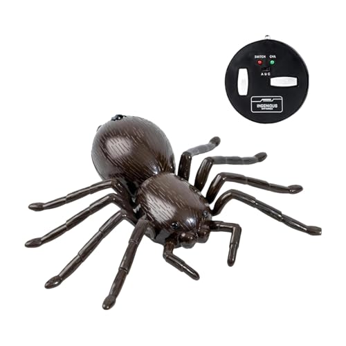 Frfik RC bewegliche Vogelspinne, ferngesteuerte Vogelspinne,RC-Vogelspinne mit LED-Augen | Leuchtende LED-Augen für Kinder, kabelloses Fernbedienungsspielzeug mit realistischer Bewegung für Kinder, von Frfik