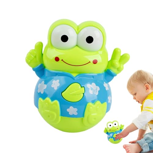 Frfik Wackelspielzeug für Kinder, Musikalisches Wackelspielzeug, Kinder-Wobbler-Spielzeug, Lustiges interaktives Wackelspielzeug für Mädchen, süßer Frosch, Balancierspielzeug, Reisespielzeug für den von Frfik