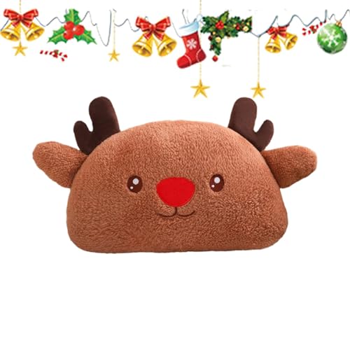 Frfik Weihnachtspuppe, Weihnachtsplüschtiere,Süßes Plüschkissenspielzeug | Weiches Stofftier-Kuschelkissen, weihnachtliches Tafelaufsatz-Sofakissen für Home Business Shop von Frfik