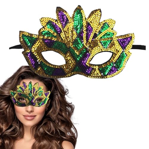 Maskerade-Gesichtsbedeckung, 22 cm, Gesichtsmasken für Kostümpartys, Partys, Gesichtsmasken für Maskenball, Maskenball, Stoff, bequeme Passform, elegantes Design für Erwachsene von Frfik