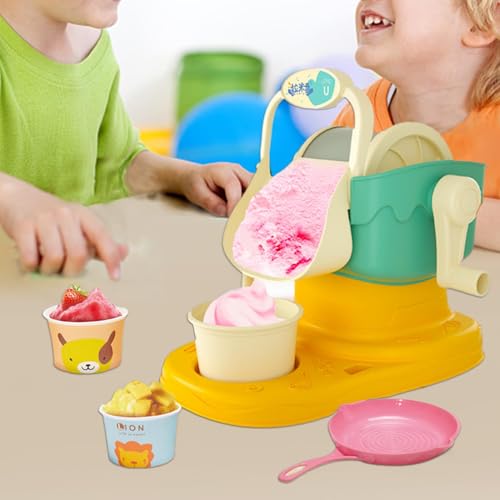 Spielzeug-Eiscreme-Set - Spiel-Eiscreme-Set für Kinder | Interaktives Eiscreme-Set für Kinder | Kinder-Eismaschinen-Set | interaktives Eltern-Kind--Smoothie-Maschinen-Küchenzubehör für von Frfik