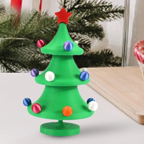 Tanzender Weihnachtsbaum, 3D-Druck, Weihnachtsspielzeug, 3D-Druck-Spielzeug, entspannende saisonale Szene, Dekoration, Requisiten für Kaminregal, Nachttisch von Frfik