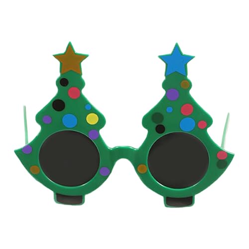 Weihnachtsbrille – Weihnachtsbaum-Sonnenbrille, Neuheit Weihnachtsthema Brille, lustige und festliche Designs – Kostüm Brillenrahmen für Kinder & Erwachsene Weihnachten Neujahr Urlaub Gastgeschenke von Frfik