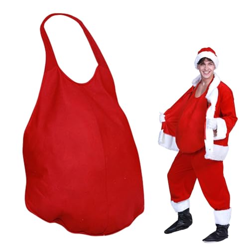 Weihnachtsmann-Bauch für Herren, künstlicher Bauch, gepolsterter Bauch, künstlicher gefüllter Weihnachtsmann-Bauch, Weihnachtsmann-Kostüm, Verkleidung, gefüllter Weihnachts-Bauch, Zubehör, von Frfik