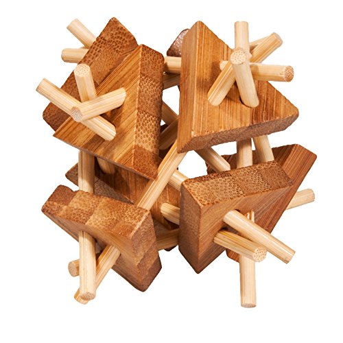 Fridolin 17160 FRIDOLIN-17160-Triangle Beater mit Bambus-3D Puzzle von Fridolin