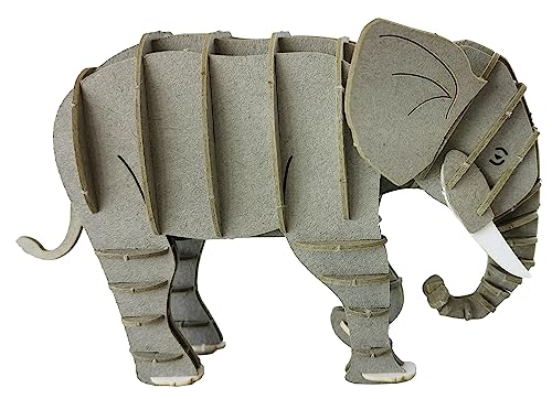 Fridolin 3D Papiermodell Elefant grau von Fridolin