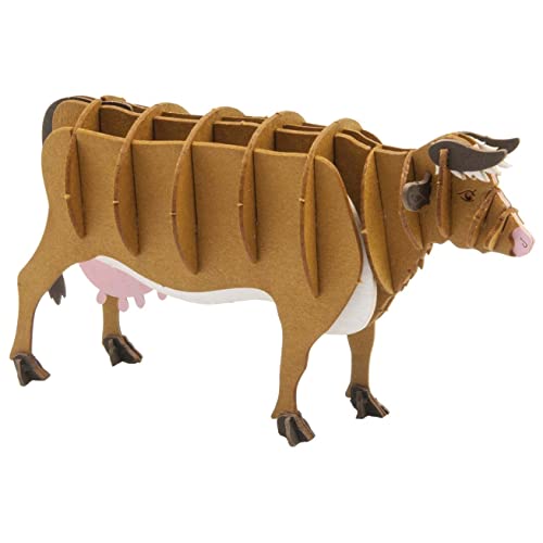 Fridolin 3D Papiermodell Kuh, braun von Fridolin