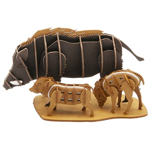 Fridolin 3D Papiermodell Wildschweine von Fridolin