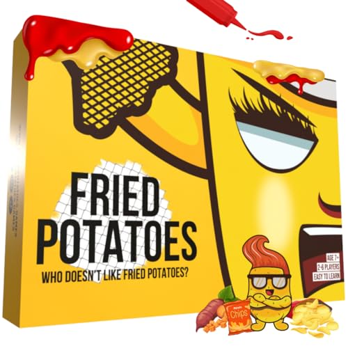 Fried Potatoes Card Game Original Edition - Englisch - Strategie, Geschwindigkeit & Sucht garantiert - Braten Sie Ihre Gegner in diesem Slagfestijn für die Familie! - Luxusverpackung von Fried Potatoes