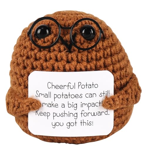 Positive Kartoffel Hug Puppe,Kreative Patato gestrickte Wollkartoffelpuppe, Familie, Freund, Geschenke für Freundin, Patient von Friedwohl