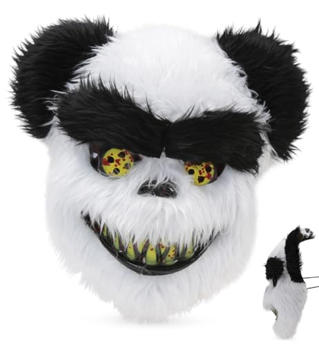 🐻 Horrormaske Panda Bär – Schauriges Accessoire für Halloween, Partys & Events von Fries