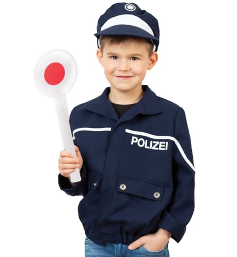 Kinderkostüm Polizei Jacke blau | Kostüm Polizist für Jungen | Fasching Karneval (140) von Fries