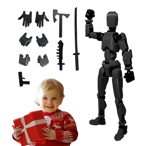 Actionfigur, Vollgelenk-Actionfigur, 3D-gedruckte Puppe, mehrgelenkige, bewegliche Roboterform-Dummy-Actionfiguren für Freunde, Geschenk, Heimdekoration von Frifer