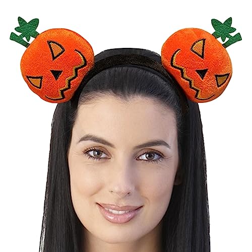 Frifer Halloween-Stirnband,Kürbis Teufel Haarband Halloween Kopfbedeckung | Kürbis-Haarschmuck, Halloween-Kostüm für Cosplay, Halloween-Partyzubehör von Frifer
