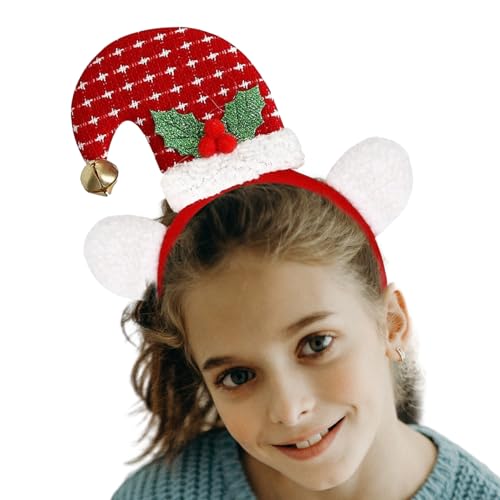 Frifer Weihnachtskopfbedeckung,Stirnbänder für Weihnachten - Weihnachtskopf-Hutaufsätze, Weihnachtszubehör, festliches Urlaubsparty-Zubehör für Weihnachten, W, Urlaub, Partyzubehör von Frifer