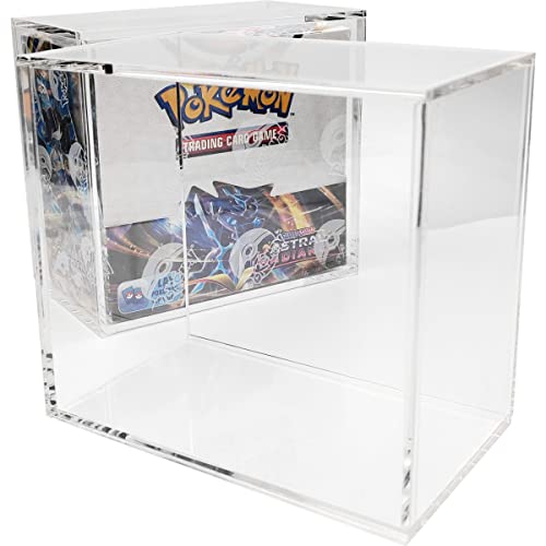 Acryl-Aufbewahrungsbox für Pokemon Booster Box: Schützen Sie Pokemon-Boxen, sammeln und präsentieren Sie stilvoll! – Pokémon-Display-Maße mit 36 Umschlägen, super robust von Friki Monkey