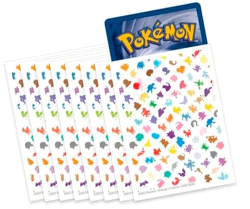 Elite-Trainer-Box-Hüllen für Pokémon [65 Hüllen], Zeige Deine Karten mit den Promotionshüllen der Pokémon-ETB-Boxen, Hüllen für Pokémon-Karten von (Scarlet and Violet 151) von Friki Monkey