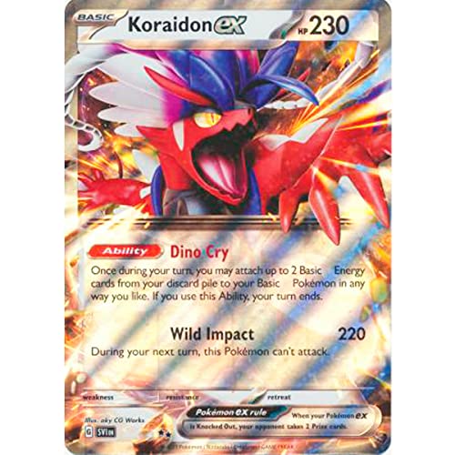 Riesige Pokémon-Promo-Karte, GX, VMAX, EX, Vstar oder V, Jumbo-Karte, XXL-Karte, Pokémon-Werbebox, offizielle Karte, englische Sprache (Koraidon EX) von Friki Monkey