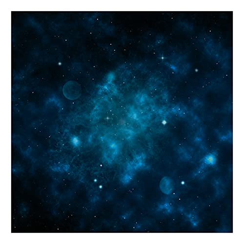 Blue Nebula Spielmatte 4x4ft (122x122cm) for Miniature Games Space PlayMat … von Frikigames