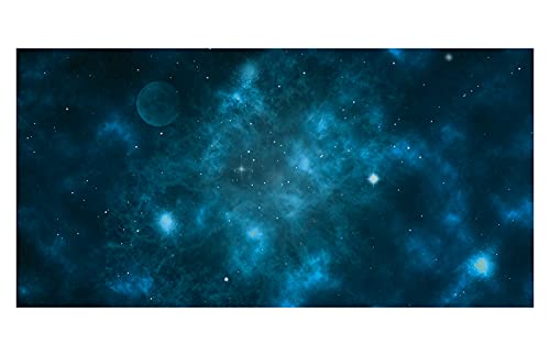 Blue Nebula Spielmatte 6x3ft (183x91,5cm) für Miniatur-Spiele Weltraum-Design, PVC Vinyl, 500gsm, 300dpi, Rollbar, Lieferzeit ca. 7 Tage, für Teenager und Erwachsene, enthält Matte, Binoa, Frikigames von Frikigames