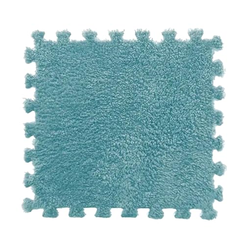 12 Stück Plüsch-Puzzle-Bodenschaummattenfliesen, Plüsch-Puzzlematte, Flauschige, Schneidbare, rutschfeste, Ineinandergreifende Teppichfliesen - FLUFFTILE 12 Stück Plüsch-Puzzle-Bodenschaummattenfliesen, Plüsch-Puzzlematte, Flauschige, Schneidbare, rutschfeste, Ineinandergreifende Teppichfliesen - FLUFFTILE von Frilla