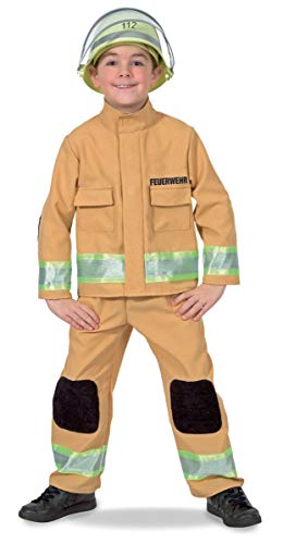 Fritz Fries & Söhne GmbH Kinder Feuerwehr Kostüm Sandfarben Berufs-Feuerwehr (104) von Fritz Fries & Söhne GmbH