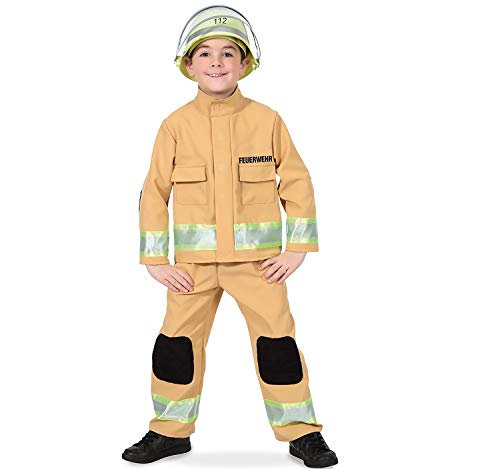 Fritz Fries & Söhne GmbH Kinder Feuerwehr Kostüm Sandfarben Berufs-Feuerwehr (98) von Fritz Fries & Söhne GmbH