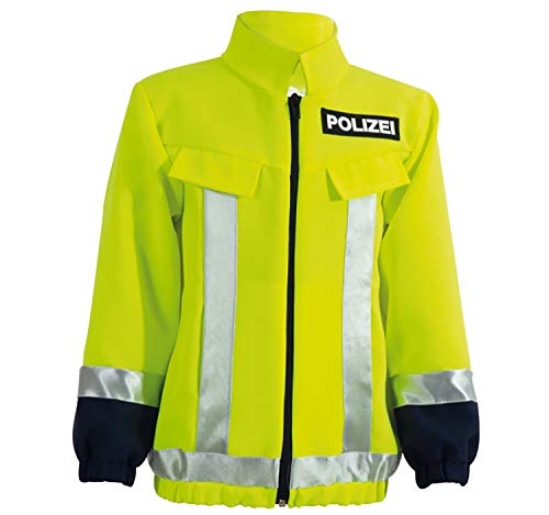 Fritz Fries & Söhne GmbH Kinder Polizei Jacke Neon Kostüm mit Aufschrift (128) von FRIES