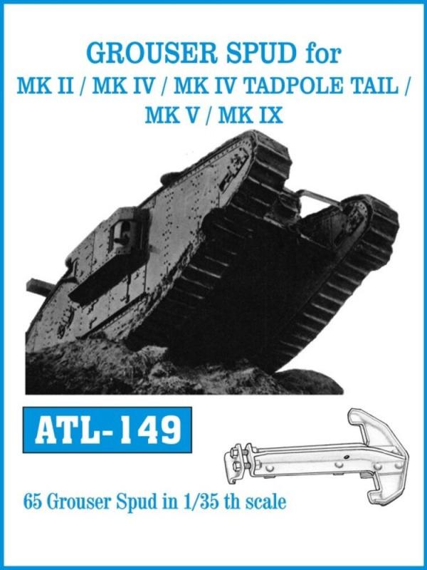 GROUSER SPUD for MK II/MK IV /MKIV TADPOLE TAIL/MK V/MK IX von Friulmodel