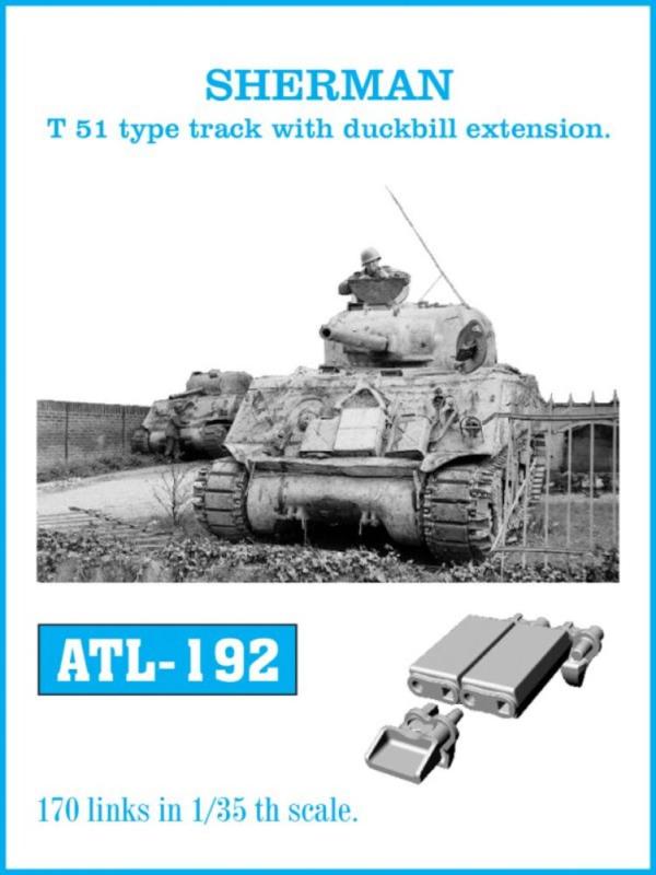 SHERMAN T-51 type track with duckbill extension. von Friulmodel