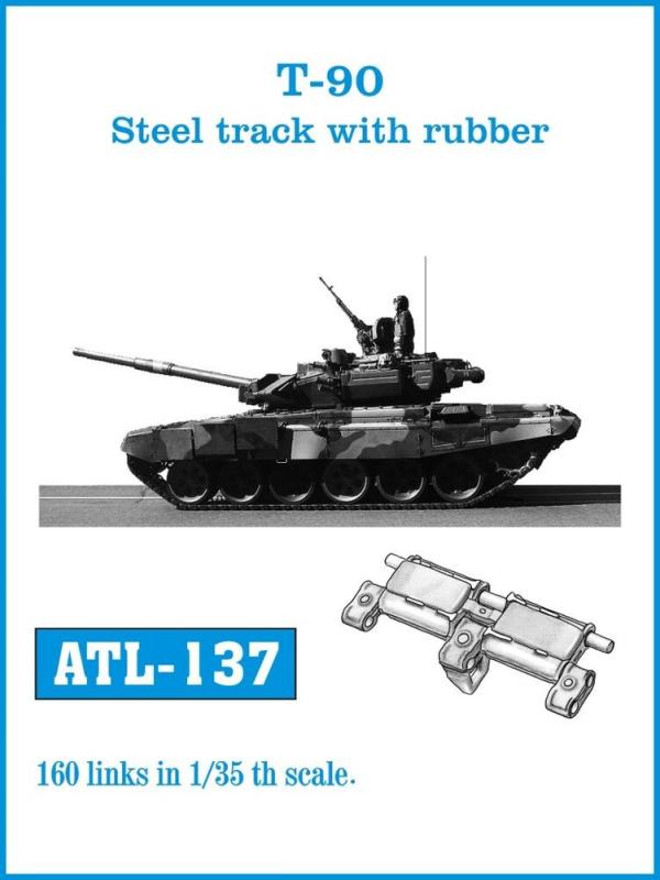 T-90 Steel track with rubber von Friulmodel