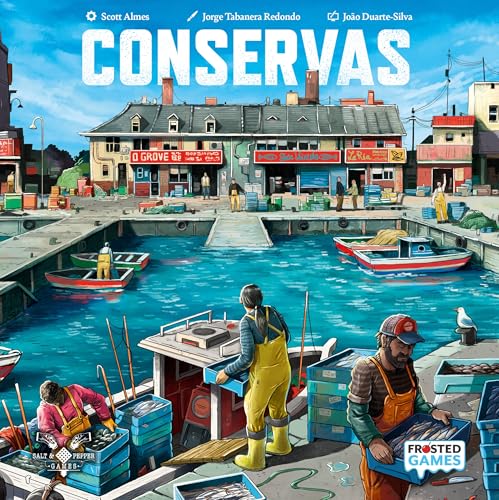 Frosted Games - Conservas - Solo-Spiel, 1 Spieler, 25-40 Minuten, Bag-Building, Szenarios, Fischfang Frosted Games - Conservas - Solo-Spiel, 1 Spieler, 25-40 Minuten, Bag-Building, Szenarios, Fischfang von Frosted Games