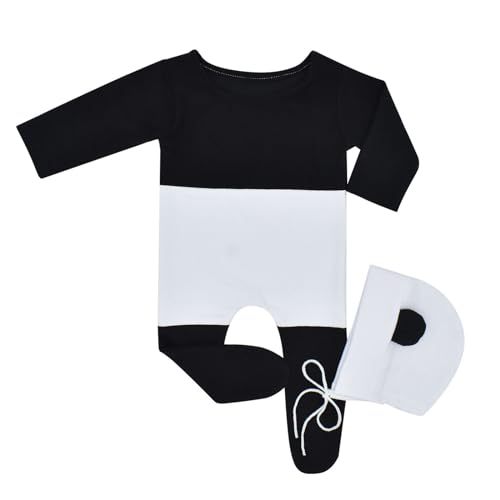 Frotox 2 Teile/paket Panda Thema Neugeborene Fotografie Outfit Schöne Baby Passenden Strampler Set Fotoshootings von Frotox