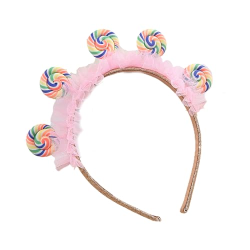 Frotox Kindertag Lollipop Form Haarband Kleinkind Unisex Weihnachten Stirnband Für Vergnügungspark Kinder Haarschmuck von Frotox