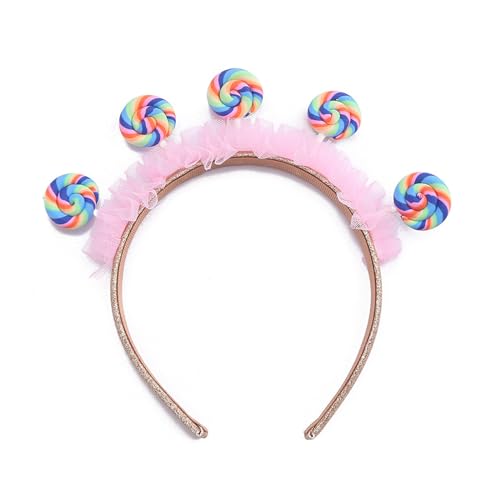 Frotox Kindertag Lollipop Form Haarband Kleinkind Unisex Weihnachten Stirnband Für Vergnügungspark Kinder Haarschmuck von Frotox