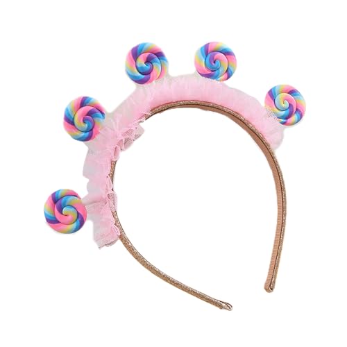 Frotox Kindertag Lollipop Form Haarband Kleinkind Unisex Weihnachten Stirnband Für Vergnügungspark Kinder Haarschmuck von Frotox