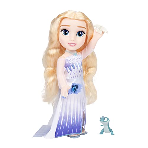 Disney Die Eiskönigin Singende ELSA The Snow Queen Puppe 35 cm, singt „Show Yourself“, inklusive Zubehör für zusätzlichen Spielspaß, perfekt für Mädchen ab 3 Jahren Weiß und Blau von Jakks Pacific