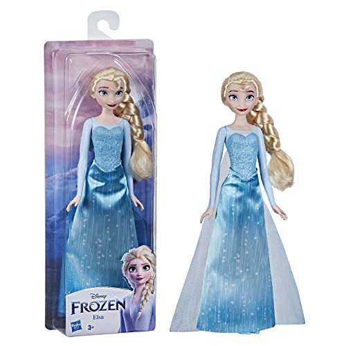 Disney Frozen F19555X1 Disney's Fashion Doll Disney 's Frozen Shimmer ELSA Modepuppe, Rock, Schuhe und langes Blondes Haar, Spielzeug für Kinder ab 3 Jahren, Mehrfarbig von Disney Frozen