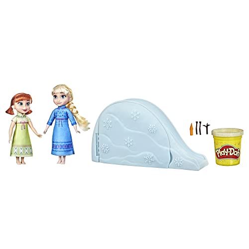 Hasbro Die Eiskönigin Spaß im Schnee mit ELSA & Anna, Play-Doh Spielset, Junge Anna und ELSA F3525 Multi von Frozen