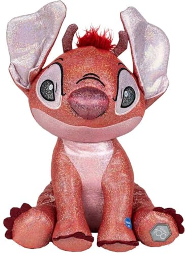 Leroy Glitter Ball Kuscheltier mit Geräuschen - Lilo und Stitch - Farbe Rot - Höhe 28 cm von Frozen