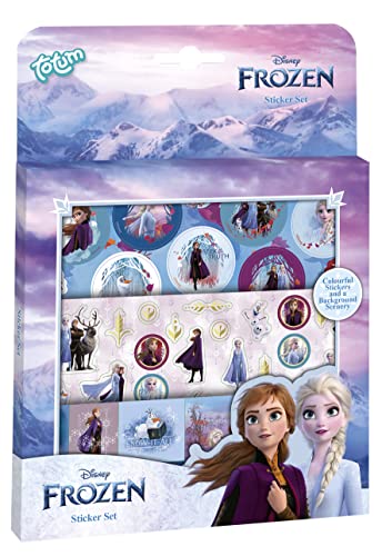 Frozen II Disney Stickerset: 3 Stickerbögen mit zauberhaften Motiven von Anna & Elsa, Olaf und einem Landschaftsmotiv von Disney Frozen